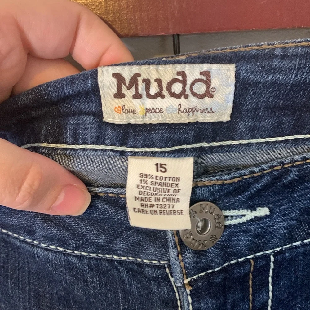 Mudd Straight Leg Distressed Jeans Size 15